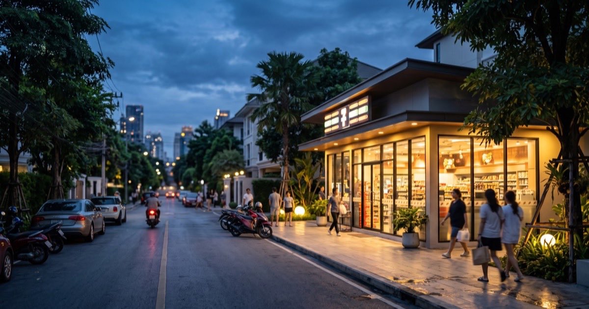 ซอยทองหล่อ 8 — Eight Thonglor, Foodland 24 ชม. และสปาดัง